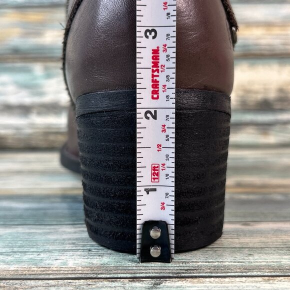 Born Harness Ankle Boots Womens Size 9M Soft Brown Leather Zip Up Casual - Picture 10 of 12